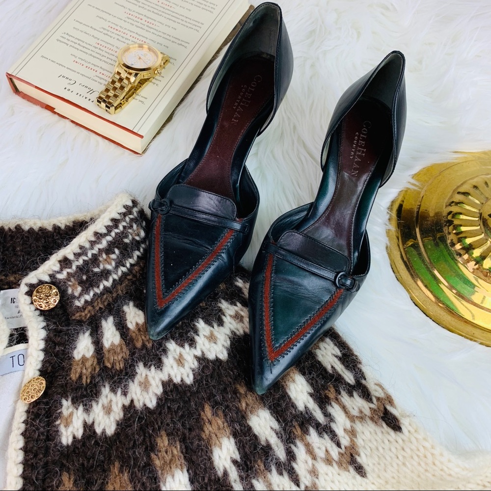 💰SALE Cole Hana Country Kitten Heel Vintage Heels